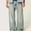 Super Baggy Painter Jeans in mittlerer Waschung