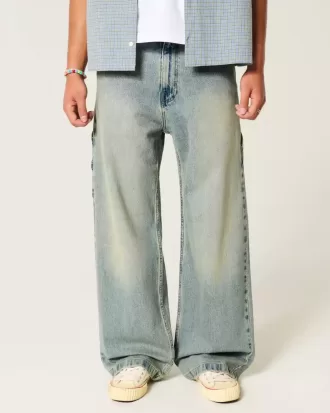 Super Baggy Painter Jeans in mittlerer Waschung