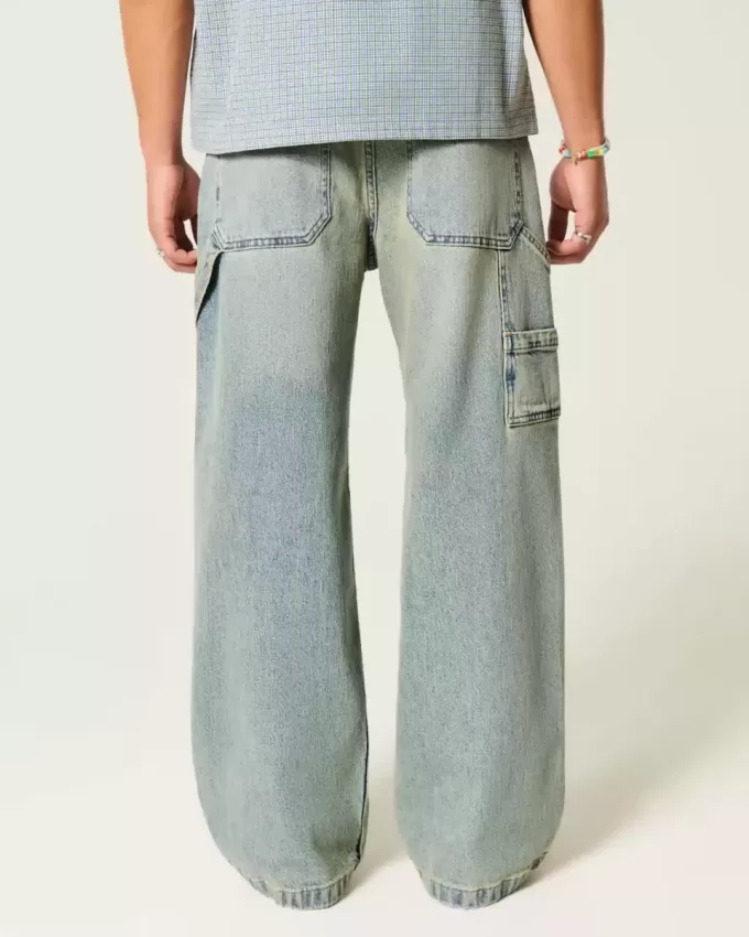 Super Baggy Painter Jeans in mittlerer Waschung