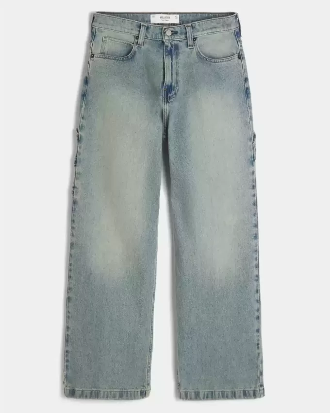 Super Baggy Painter Jeans in mittlerer Waschung