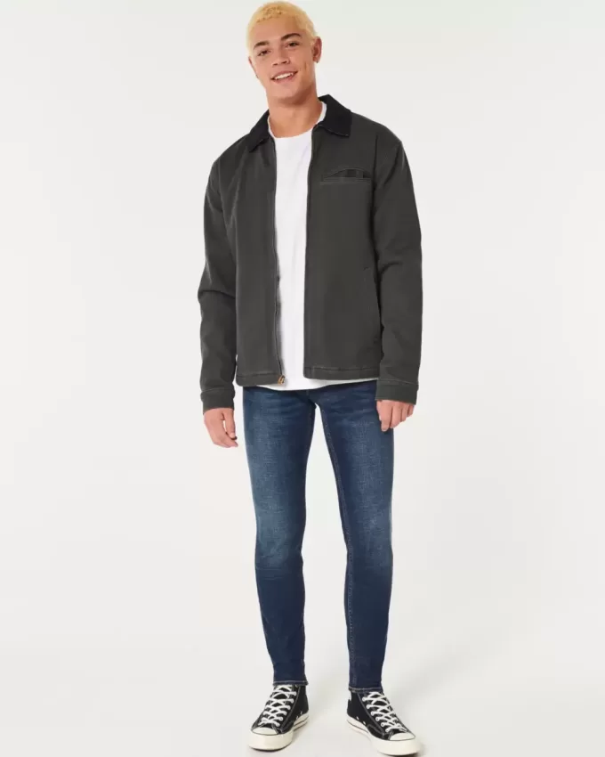 Superenge Jeans in dunkler Waschung Superenge Jeans in dunkler Waschung