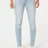 Superenge Jeans in heller Waschung