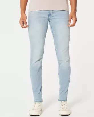 Superenge Jeans in heller Waschung