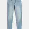 Superenge Jeans in heller Waschung