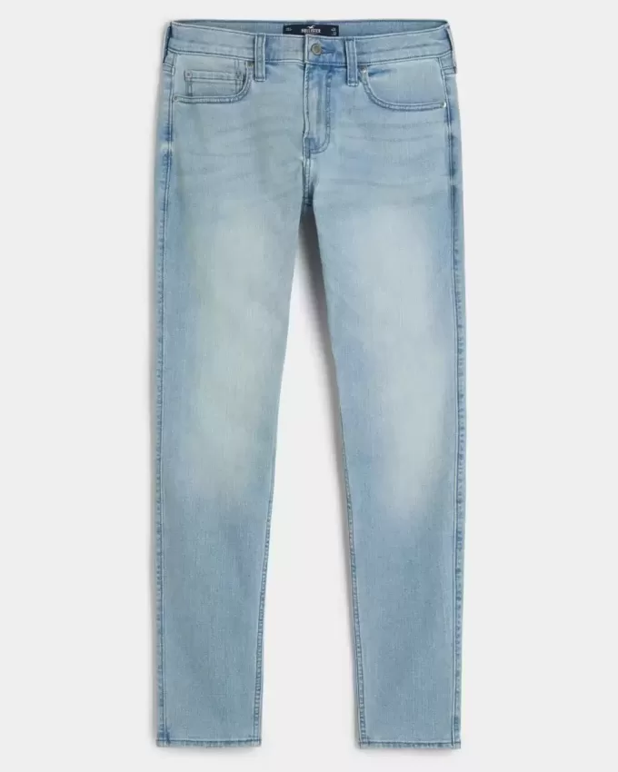 Superenge Jeans in heller Waschung