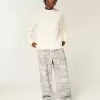 Superweite Jogginghose mit Camouflage-Muster