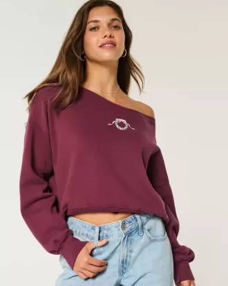 Sweatshirt mit Mini-Kranz-Grafik