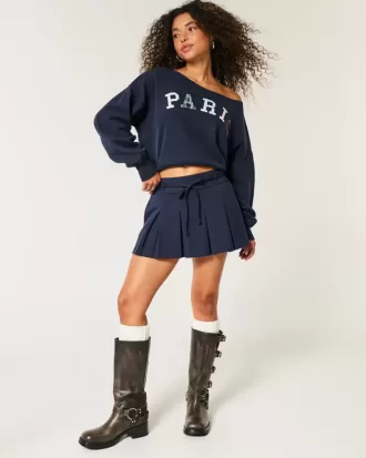 Sweatshirt mit Mini-Paris-Grafik
