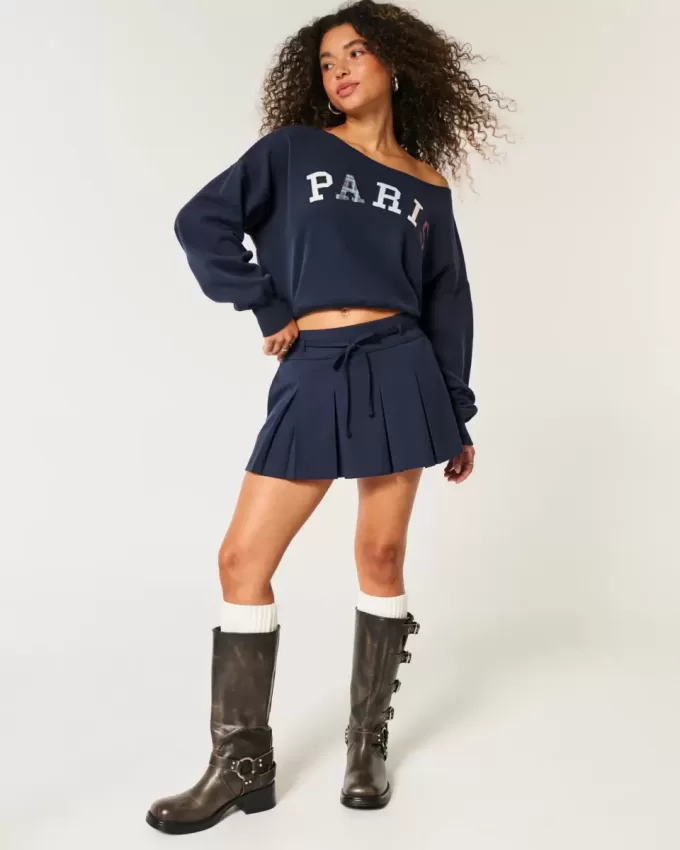 Sweatshirt mit Mini-Paris-Grafik