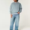 Sweatshirt mit Rundhalsausschnitt und kastigem Logo Sweatshirt mit Rundhalsausschnitt und kastigem Logo