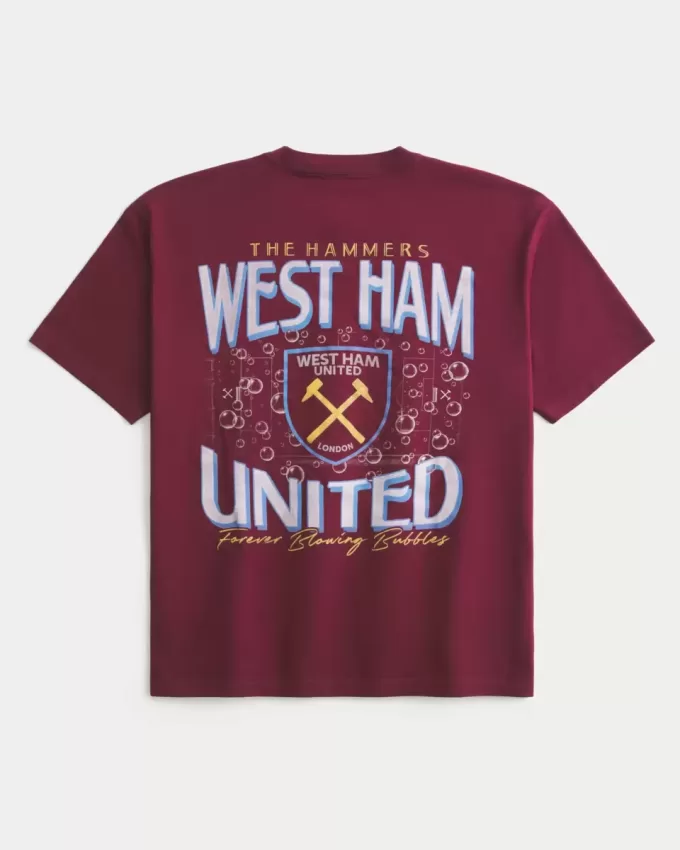 T-Shirt mit Grafik des West Ham United Football Club T-Shirt mit Grafik des West Ham United Football Club
