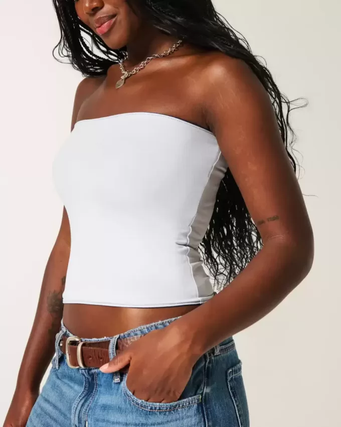 Taylor – Nahtloses, wendbares Tube-Top aus Stoff Taylor – Nahtloses, wendbares Tube-Top aus Stoff