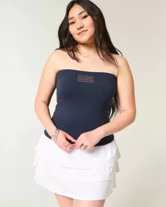 Taylor Shine – Tube-Top mit Grafik