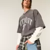 Thermo-Rundhalsshirt mit Graffiti-Grafik