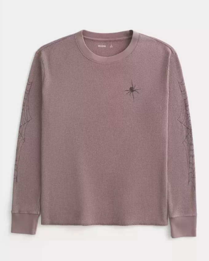 Thermo-Rundhalsshirt mit Spider-Grafik