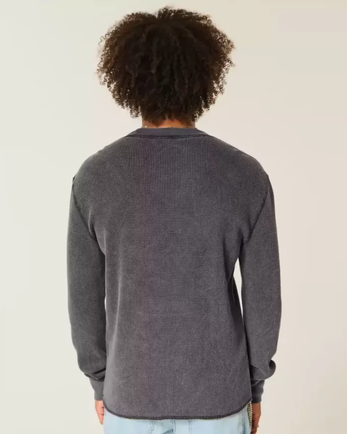 Thermo-Rundhalsshirt mit Totenkopf-Grafik