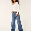 Tief sitzende Baggy-Jeans in dunkler Waschung