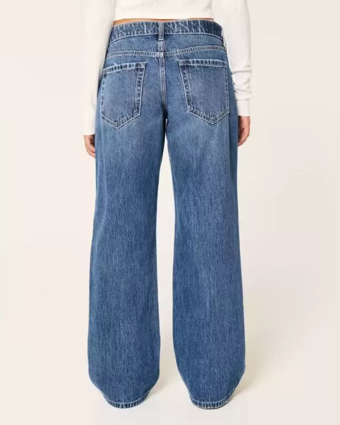 Tief sitzende Baggy-Jeans in dunkler Waschung