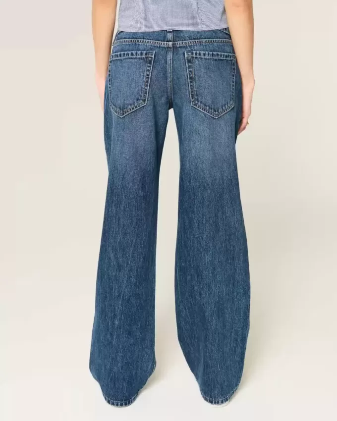 Tief sitzende Baggy-Jeans in dunkler Waschung