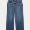 Tief sitzende Baggy-Jeans in dunkler Waschung