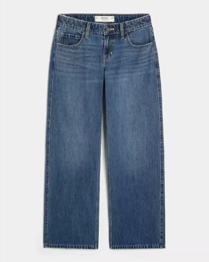 Tief sitzende Baggy-Jeans in dunkler Waschung