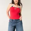 Tief sitzende Baggy-Jeans mit dunkel verwaschener amerikanischer Flaggengrafik