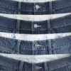 Tief sitzende Baggy-Jeansshorts in dunkler Waschung, 5 Zoll