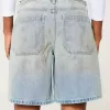 Tief sitzende getönte Baggy-Jeans in Schlammwaschung
