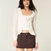 Tief sitzender Mini-Skort aus Twill