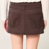 Tief sitzender Mini-Skort aus Twill