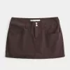 Tief sitzender Mini-Skort aus Twill