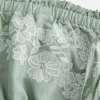 Trägerloses Babydoll-Kleid mit Stickerei