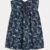 Trägerloses Babydoll-Minikleid mit Rüschen