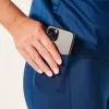 Trägerloses, figurbetontes Satinkleid mit Schleife