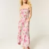 Trägerloses, gesmoktes Maxikleid Trägerloses, gesmoktes Maxikleid