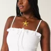 Trägerloses, gesmoktes Maxikleid
