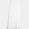 Trägerloses, gesmoktes Maxikleid