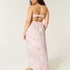 Trägerloses Maxikleid mit Twist-Brust
