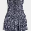 Trägerloses Strick-Skortkleid