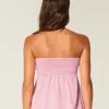 Trägerloses, tailliertes Babydoll-Oberteil Trägerloses, tailliertes Babydoll-Oberteil