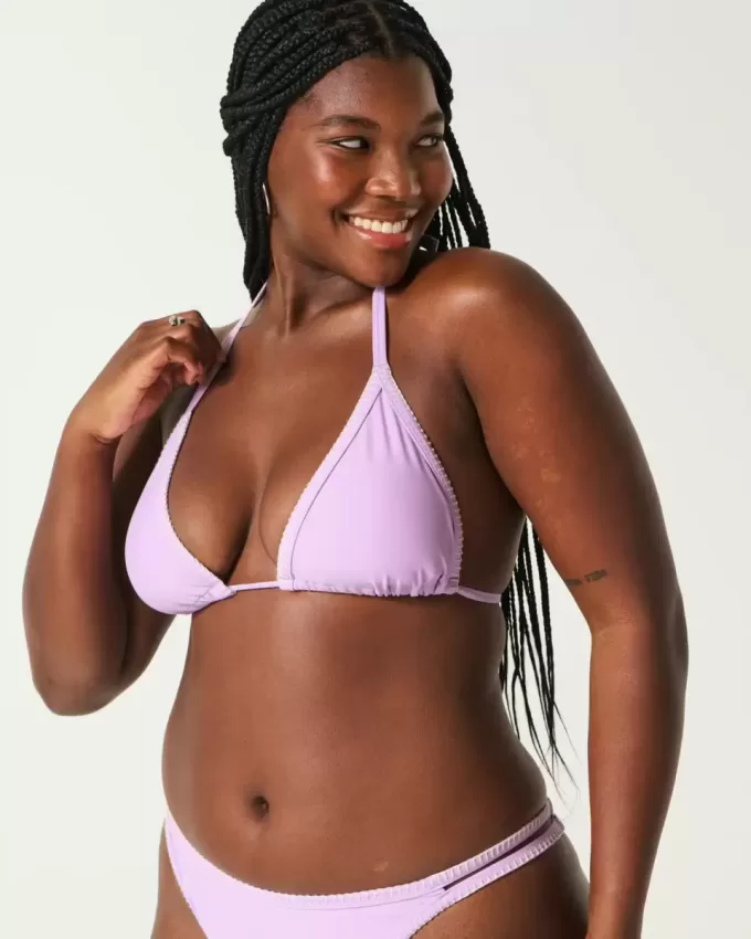 Triangel-Bikinioberteil mit Stickerei Triangel-Bikinioberteil mit Stickerei