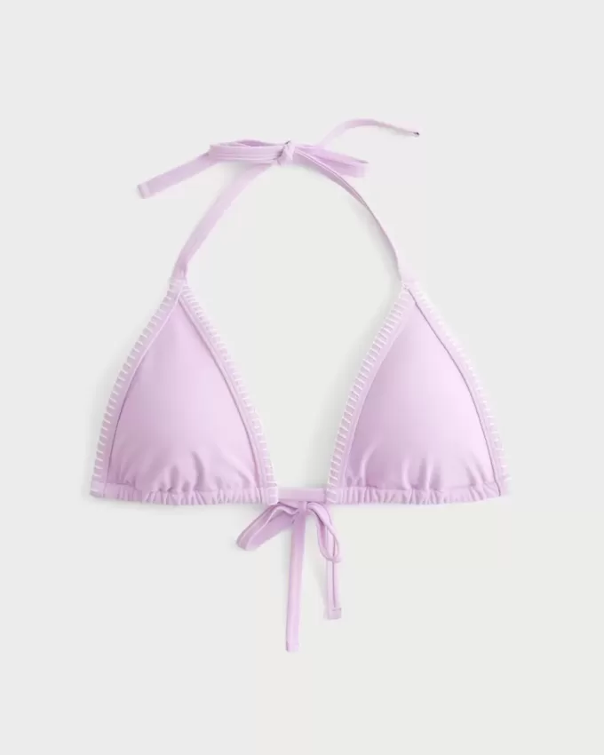 Triangel-Bikinioberteil mit Stickerei Triangel-Bikinioberteil mit Stickerei