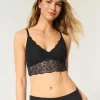 Triangel-Bralette aus Spitze