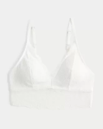 Triangel-Bralette aus Spitze
