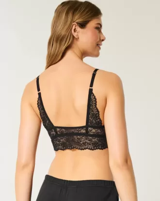 Triangel-Bralette aus Spitze
