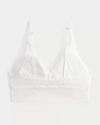 Triangel-Bralette aus Spitze