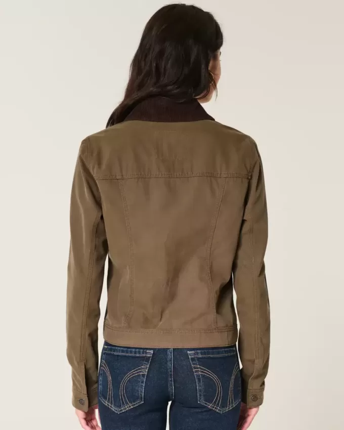Twill-Reißverschlussjacke
