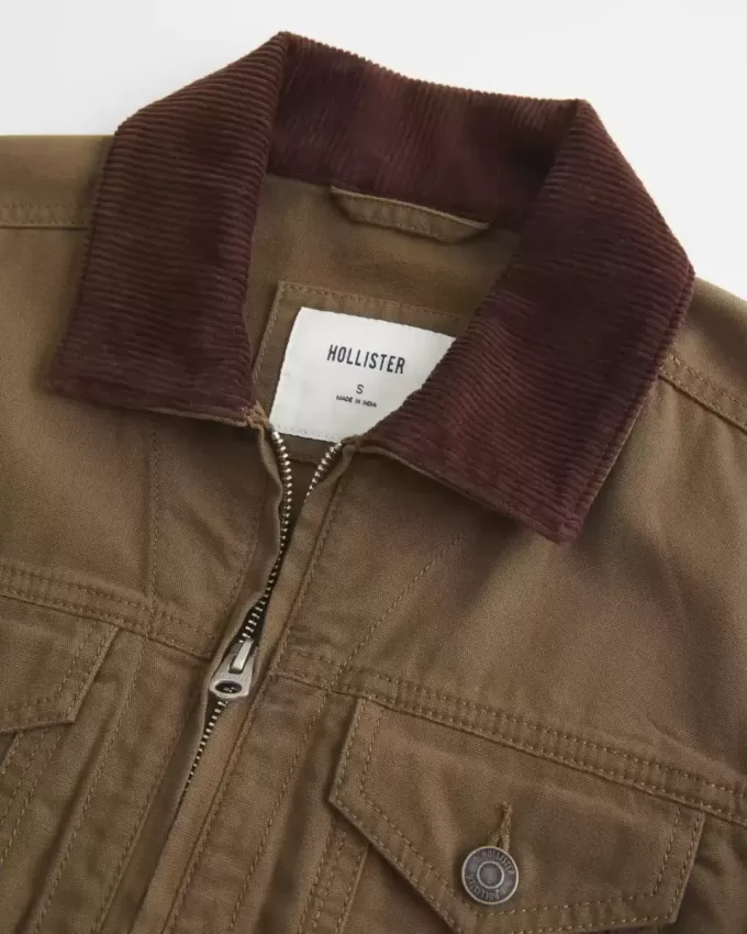 Twill-Reißverschlussjacke