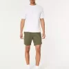 Twill-Schlupfshorts 7″