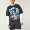 Twill-Shorts zum Überziehen bis zur Mitte des Oberschenkels